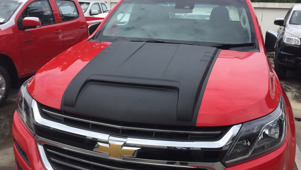 Bonnet Hood Scoop Cover V5 Black Fit Chevrolet Holden Trailblazer 2016 ...