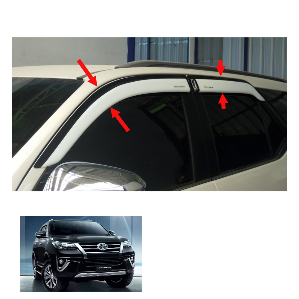 For Toyota Fortuner Crusade 2015 - 16 17 Wind Deflector Weather Guard ...