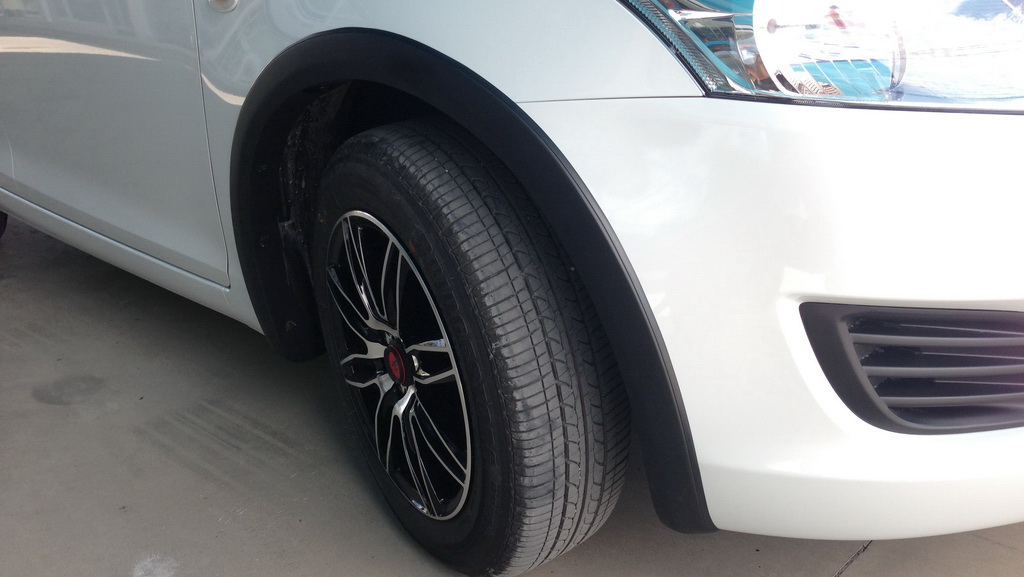 Fender Flares Wheel Arch 3" Black 4 Pc Fits Suzuki Swift Hatchback 2012