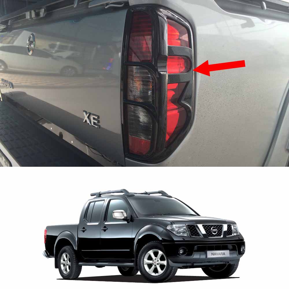 Fits Nissan Navara D40 Pickup 2006 14 Tail Lamp Light Cover Trim Black