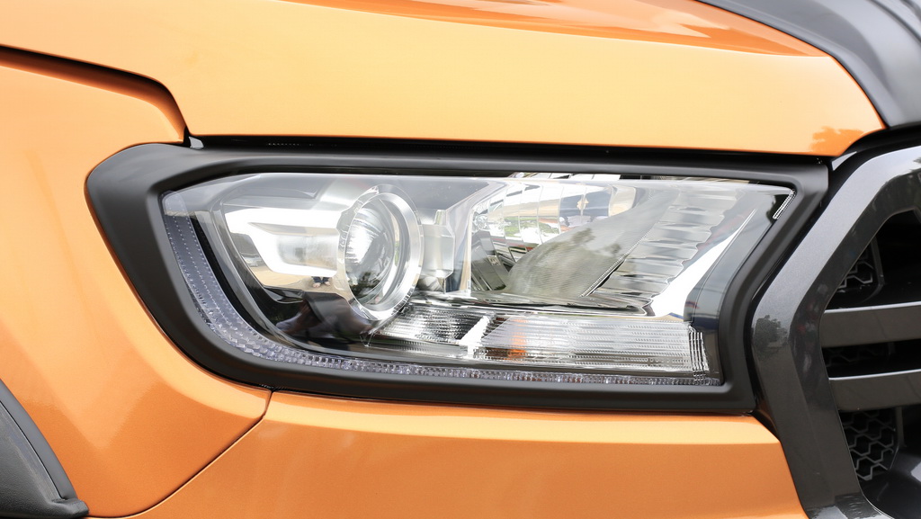 Matte Black Head Lamp Light Cover Trim For Ford Ranger New Wildtrak XLT