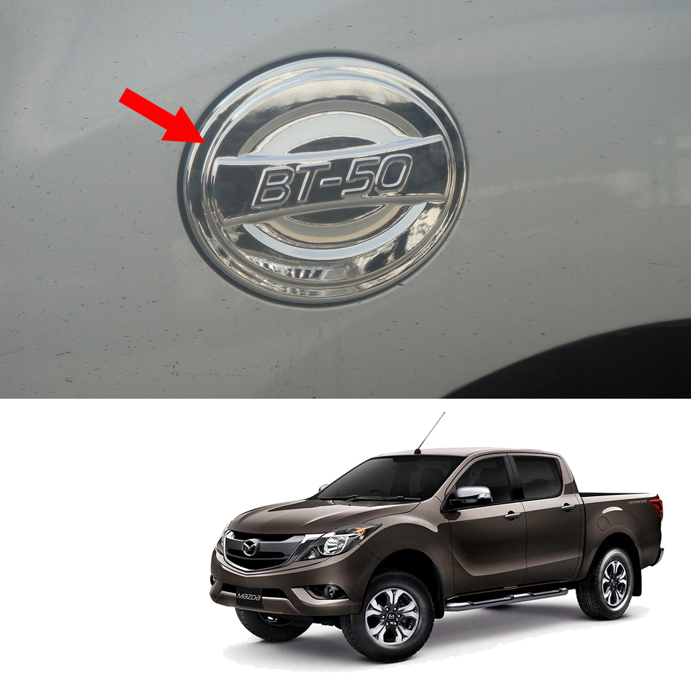 Tank Fuel Oil Cap Cover Trim Chrome Fits Mazda BT50 Bt50 Pro 2012 2018