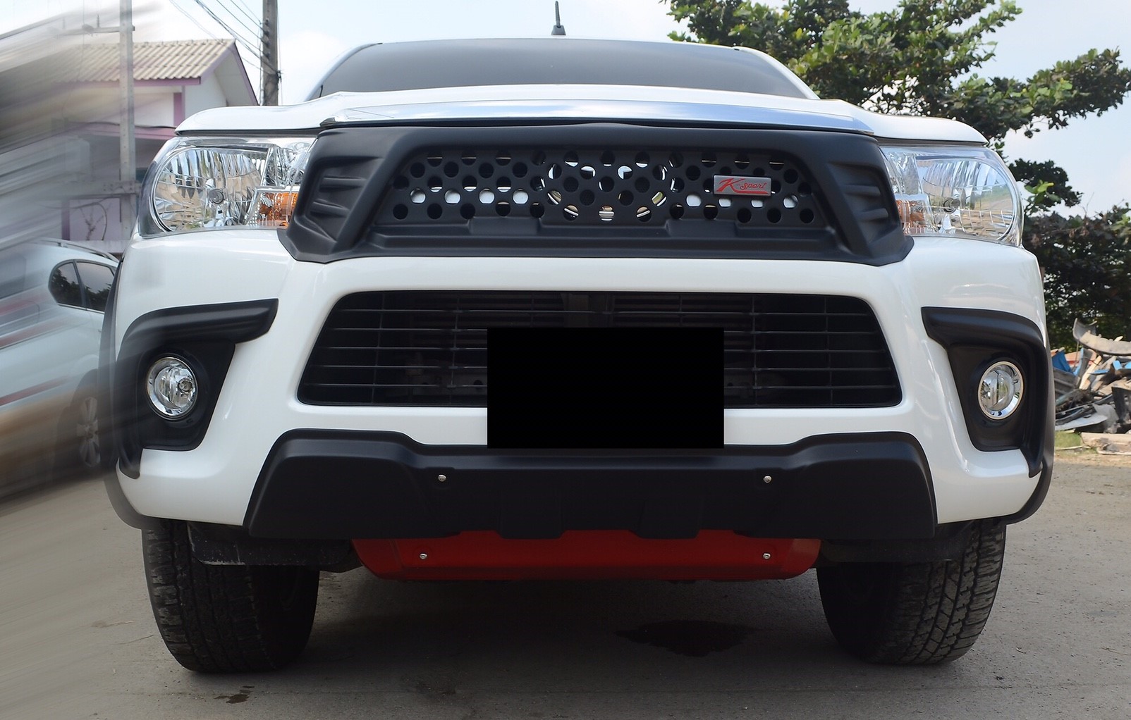 Front Under Bumper Skid Plate Black 1P For Toyota Hilux Revo Hi-Lift ...