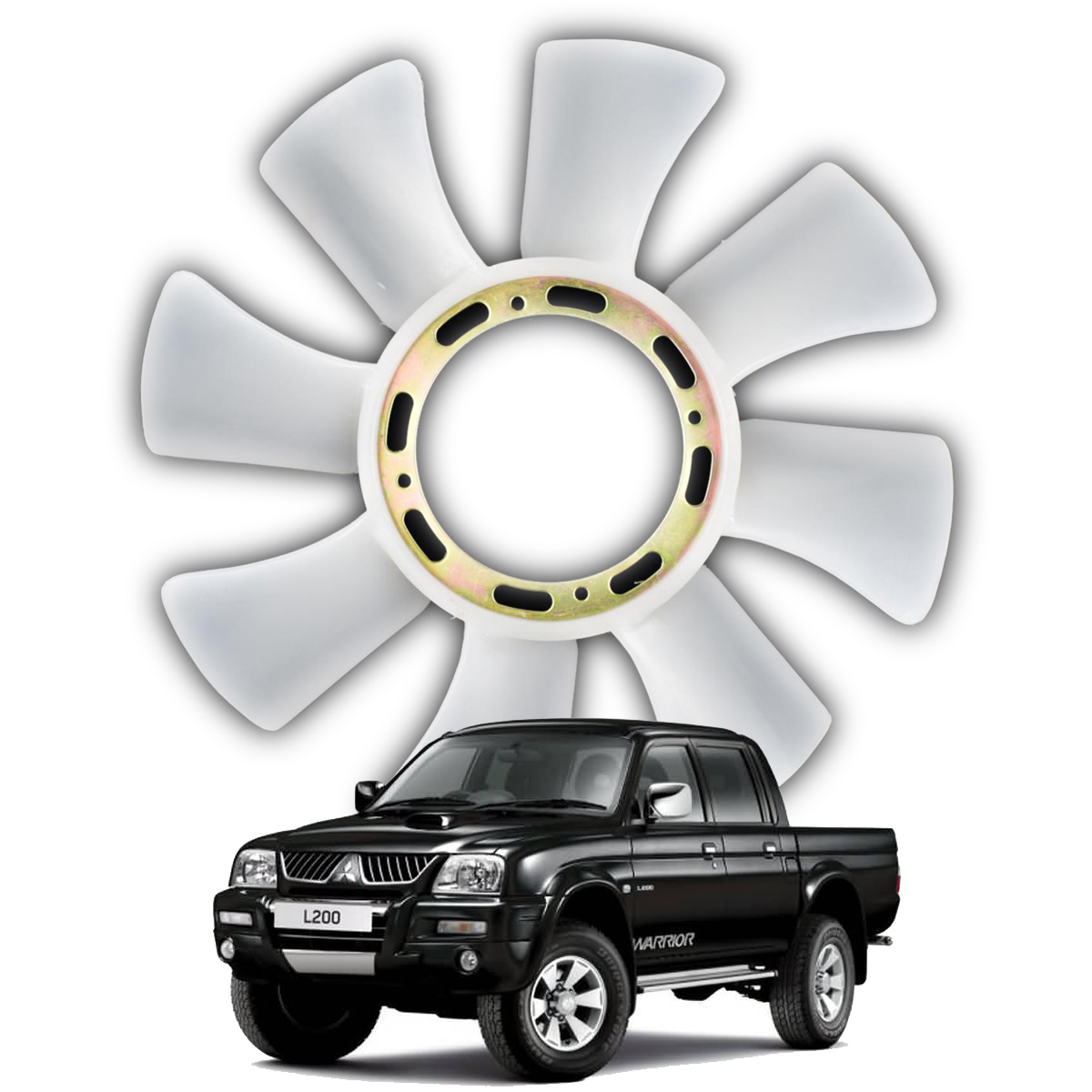 Radiator Cooling Fan Blade Fit For Mitsubishi Strada Storm Pajero Petrol 2.8 A//T