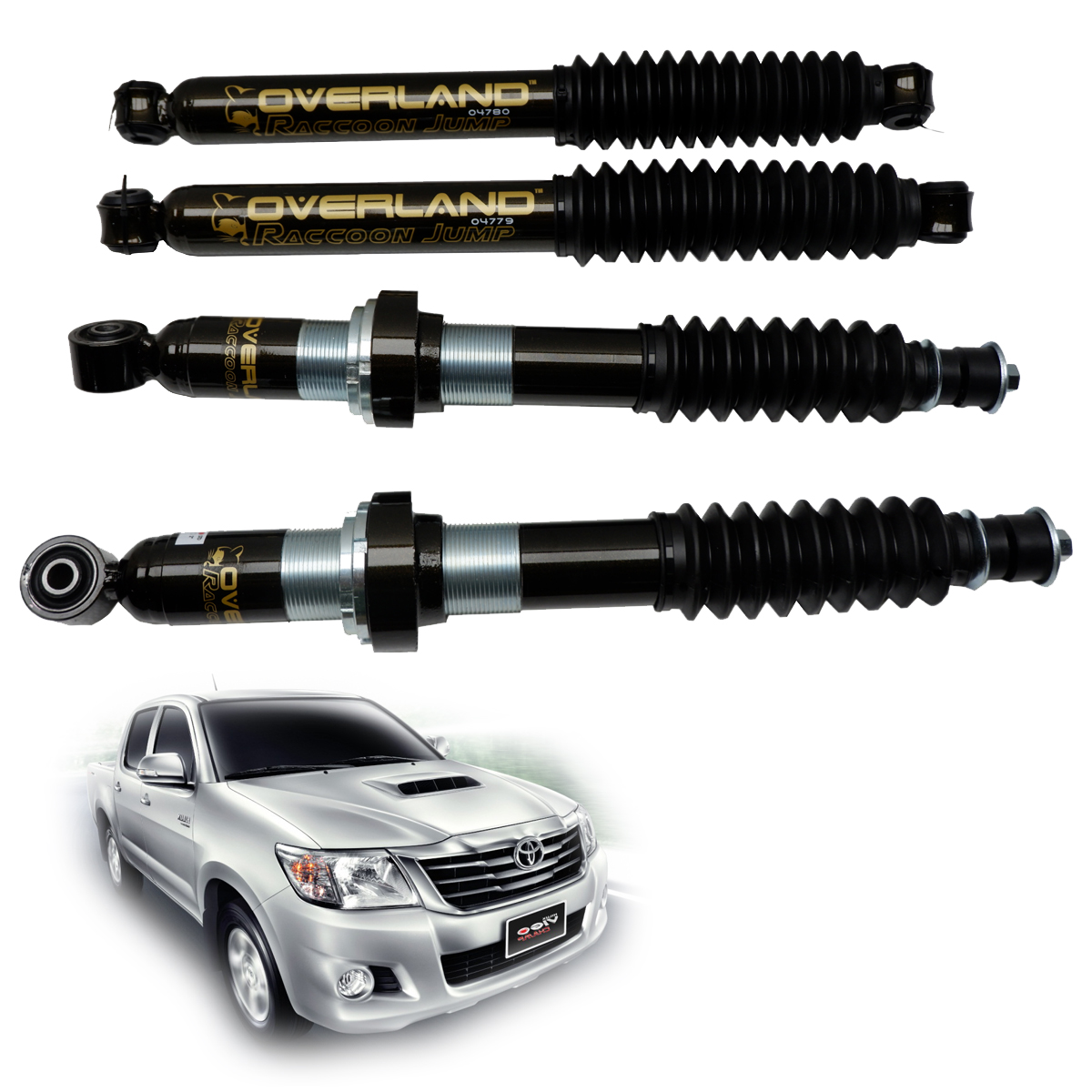 Fits Toyota Hilux Vigo Sr5 04 14 Set Overland Gas Oil Lift 2