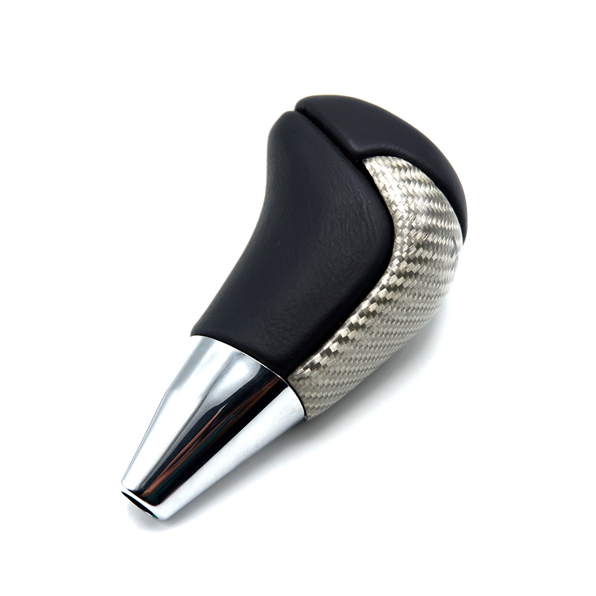 Shift Gear Knob Automatic Silver Black For Toyota Revo Fortuner Innova