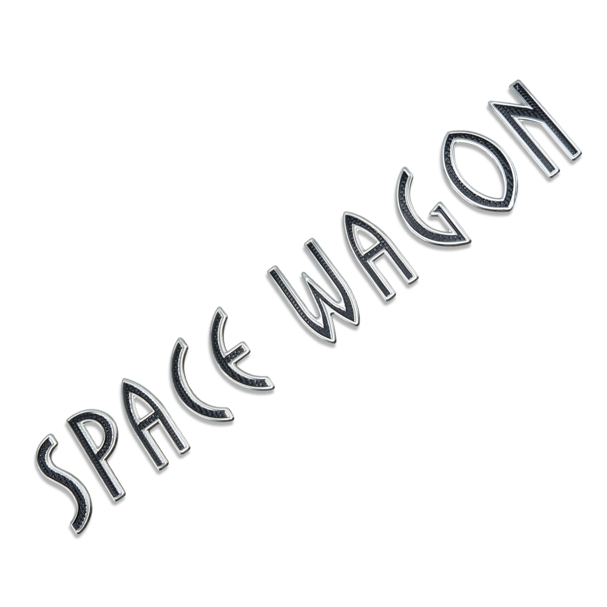 Badge Emblem Logo "Space Wagon" Black Fits Mitsubishi Space Wagon 04 2010 11 12