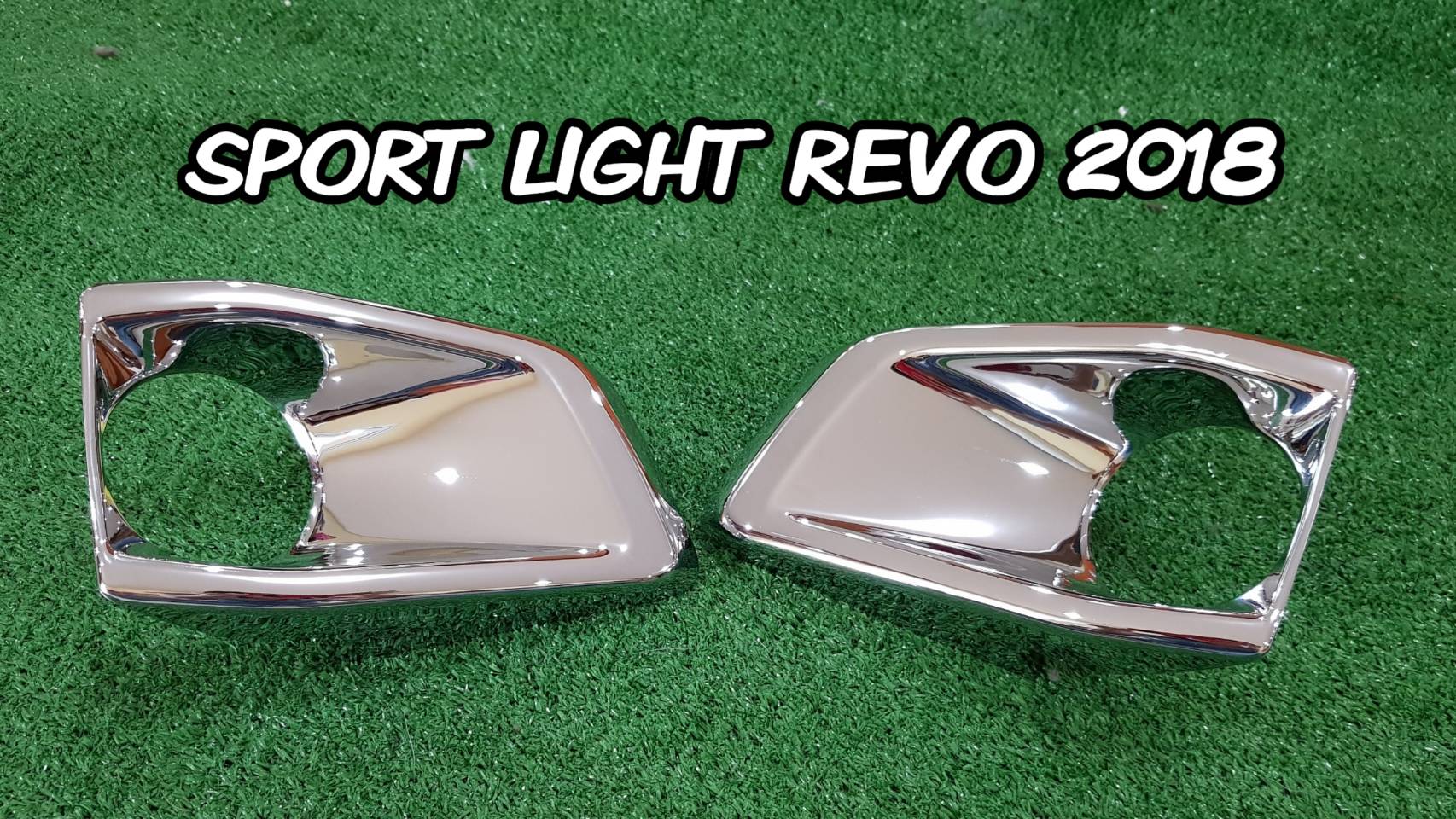 Fog Lamp Spot Light Cover Trim Chrome For Toyota Hilux Revo Rocco 2017