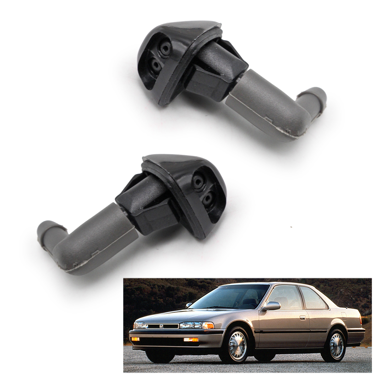 Windshield Washer nozzle jet Black For Honda Accord 1998 1999 2000 2001