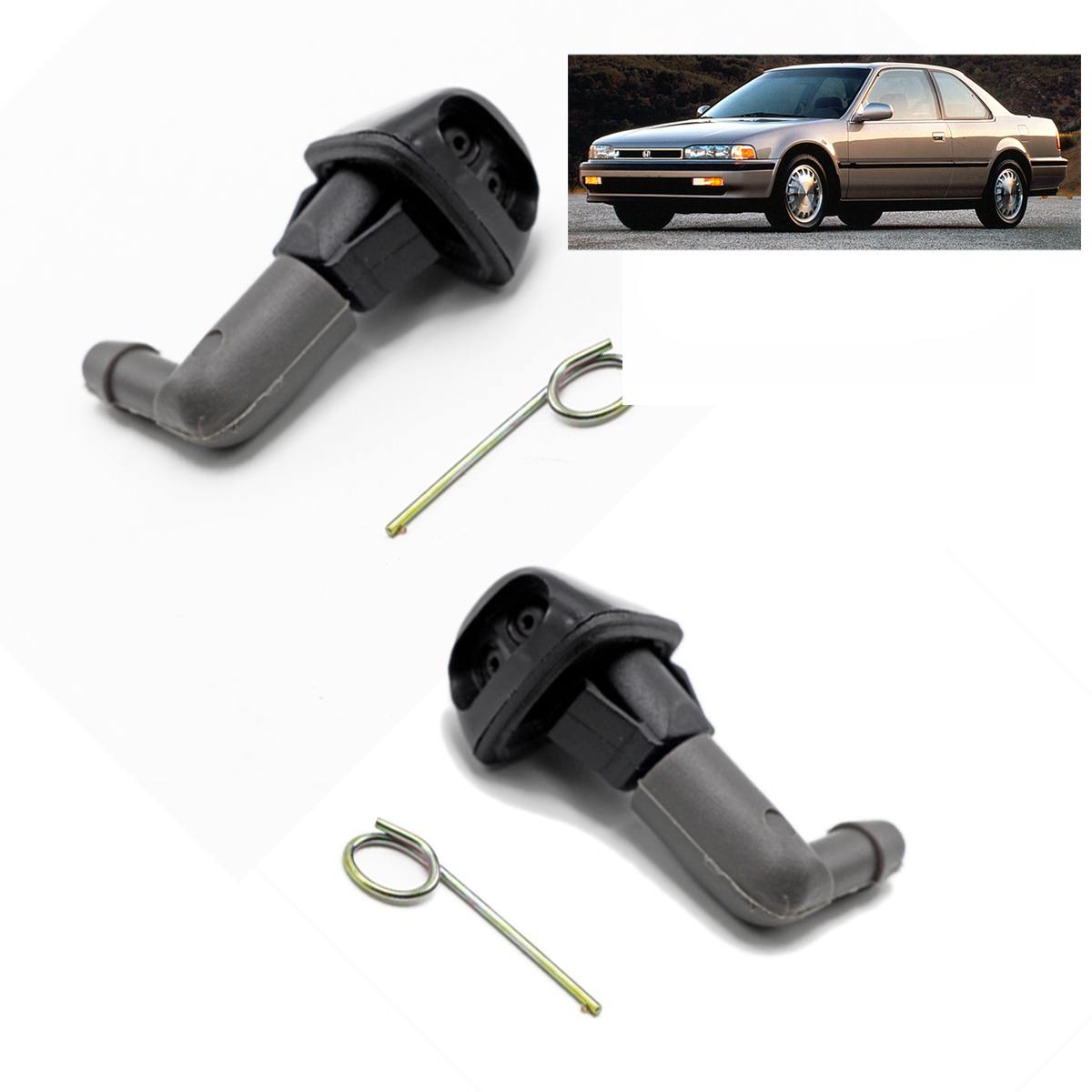 Windshield Washer nozzle jet Black For Honda Accord 1998 1999 2000 2001
