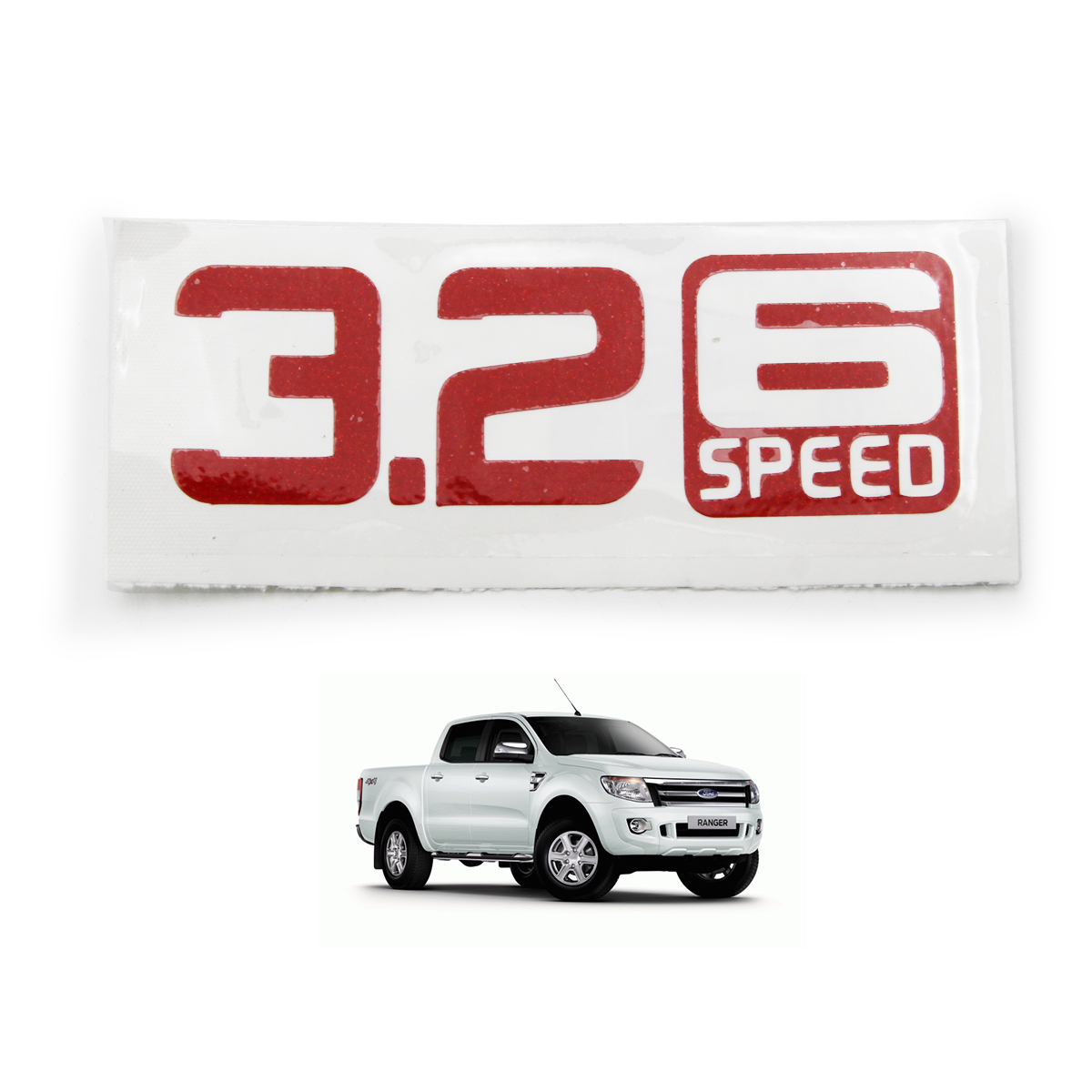 Side Vent Sticker 3.2 6 Speed Genuine Silver Trim For Ford Ranger T6 2012-2017