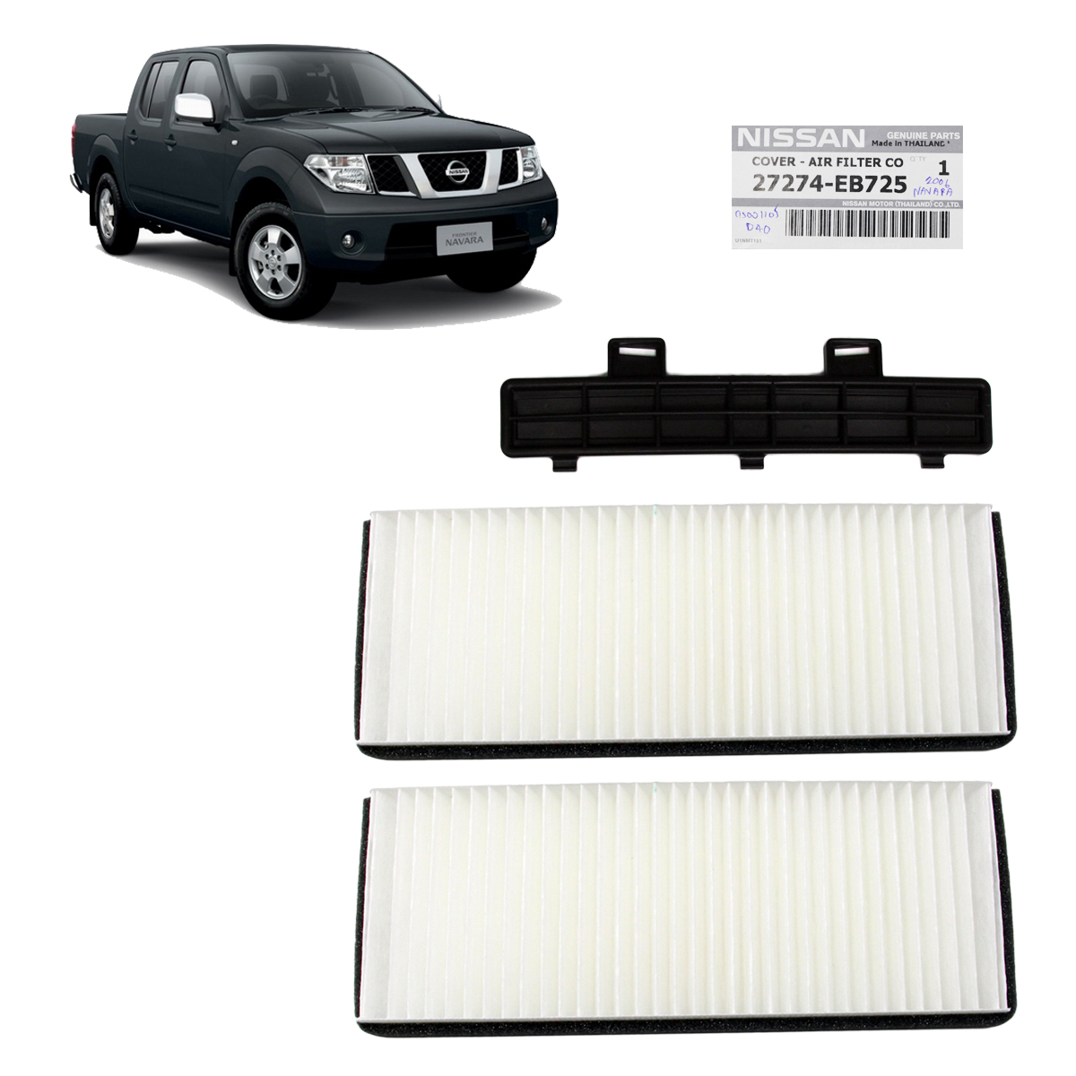 Fits Nissan Navara D40 2006 07 2011 12 13 Genuine Cabin Air Filter