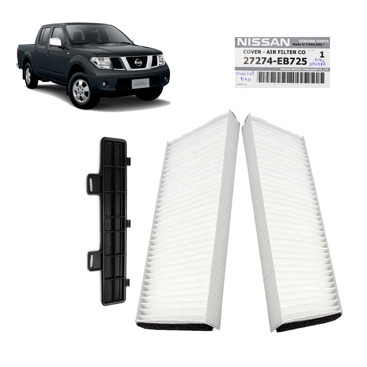 Fits Nissan Navara D40 2006 07 2011 12 13 Genuine Cabin Air Filter