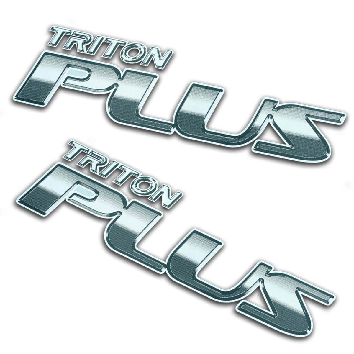 Fits Mitsubishi L200 Triton 05 2010 14 Sticker Badge TRITON PLUS Trim Black