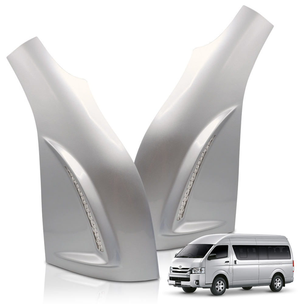 Corner Side Panel Guard Cover Fender Silver For Toyota Hiace Commuter 2005 2018