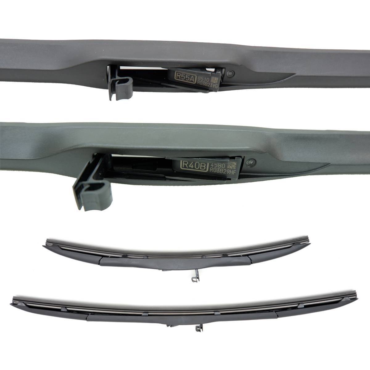 Set Genuine Blade Wiper 550 400 mm Black Fits Toyota Hilux Revo