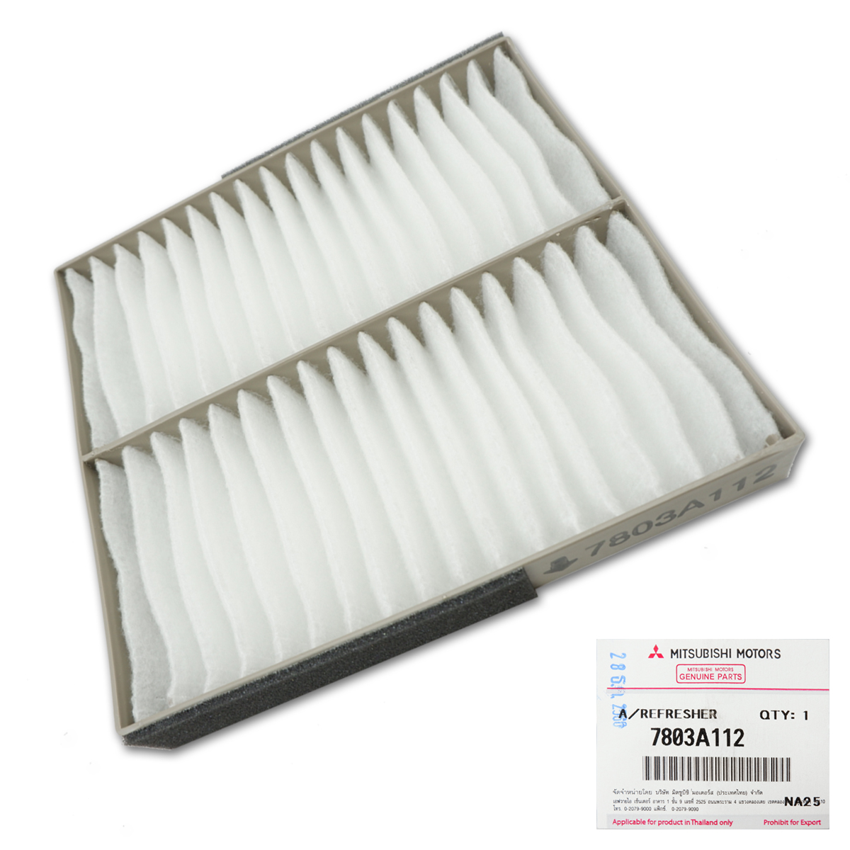 Air Cabin Filter Genuine Fits Mitsubishi L200 Triton Mq 2.4 Gasoline