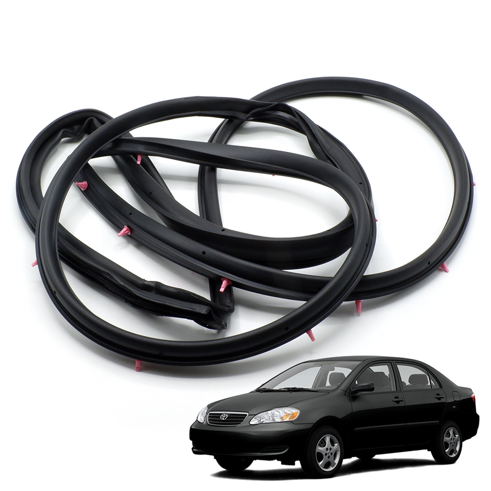 Rear Right Door Seal Rubber Weatherstrip Black Fits Toyota Corolla