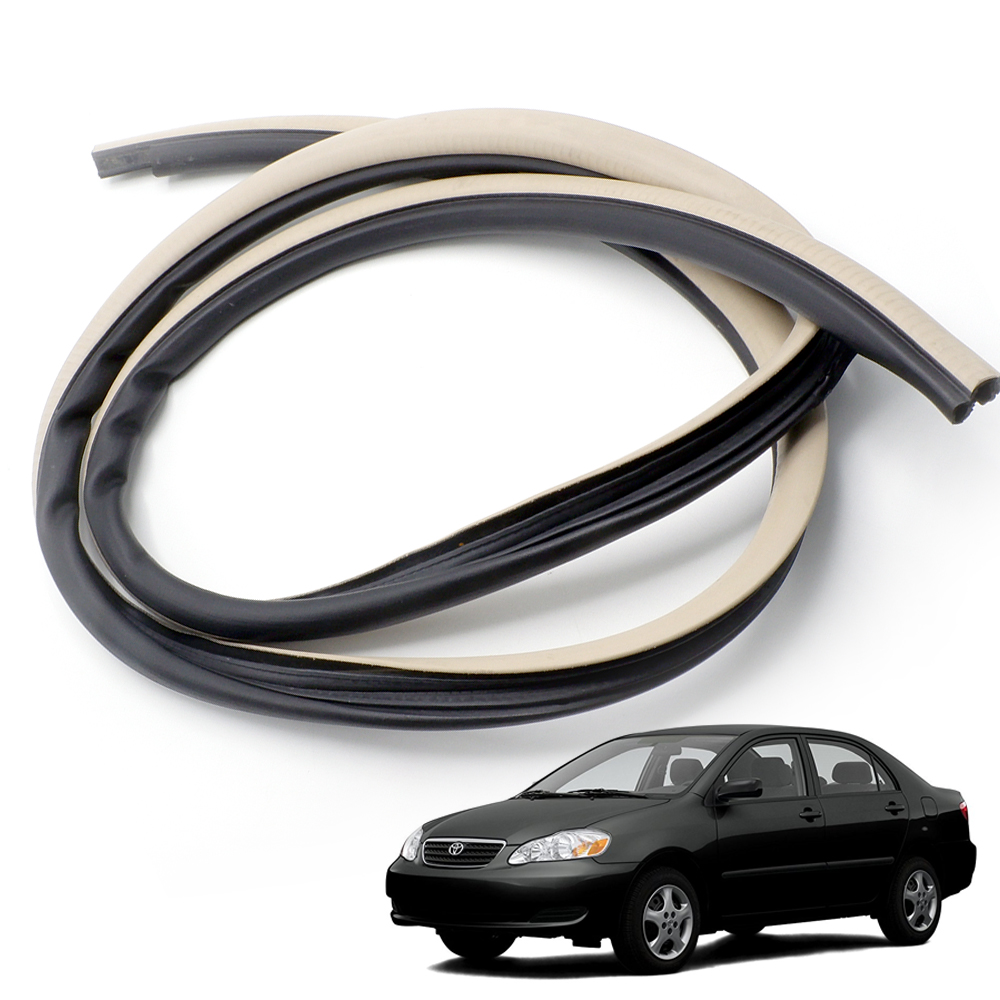 Details About Front Right Inner Door Seal Rubber Weatherstrip Ivory For Toyota Corolla 03 07
