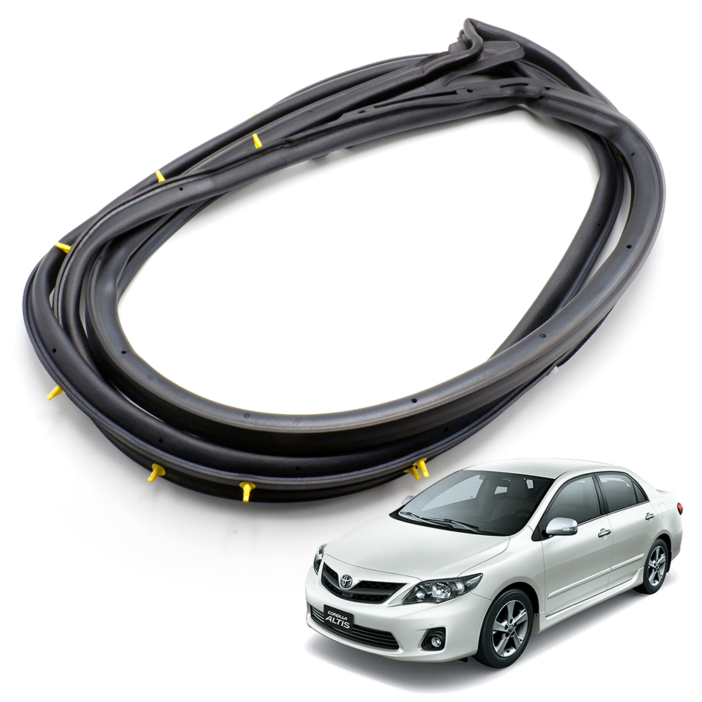 Rear Left Door Seal Rubber Weatherstrip Black For Toyota