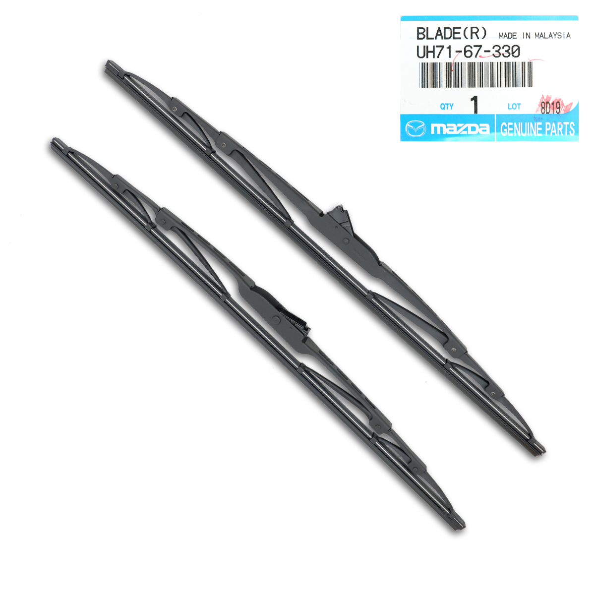 Set Wiper Blade Windshield Genuine Black Fits Ford Mazda Ranger Bt-50 ...