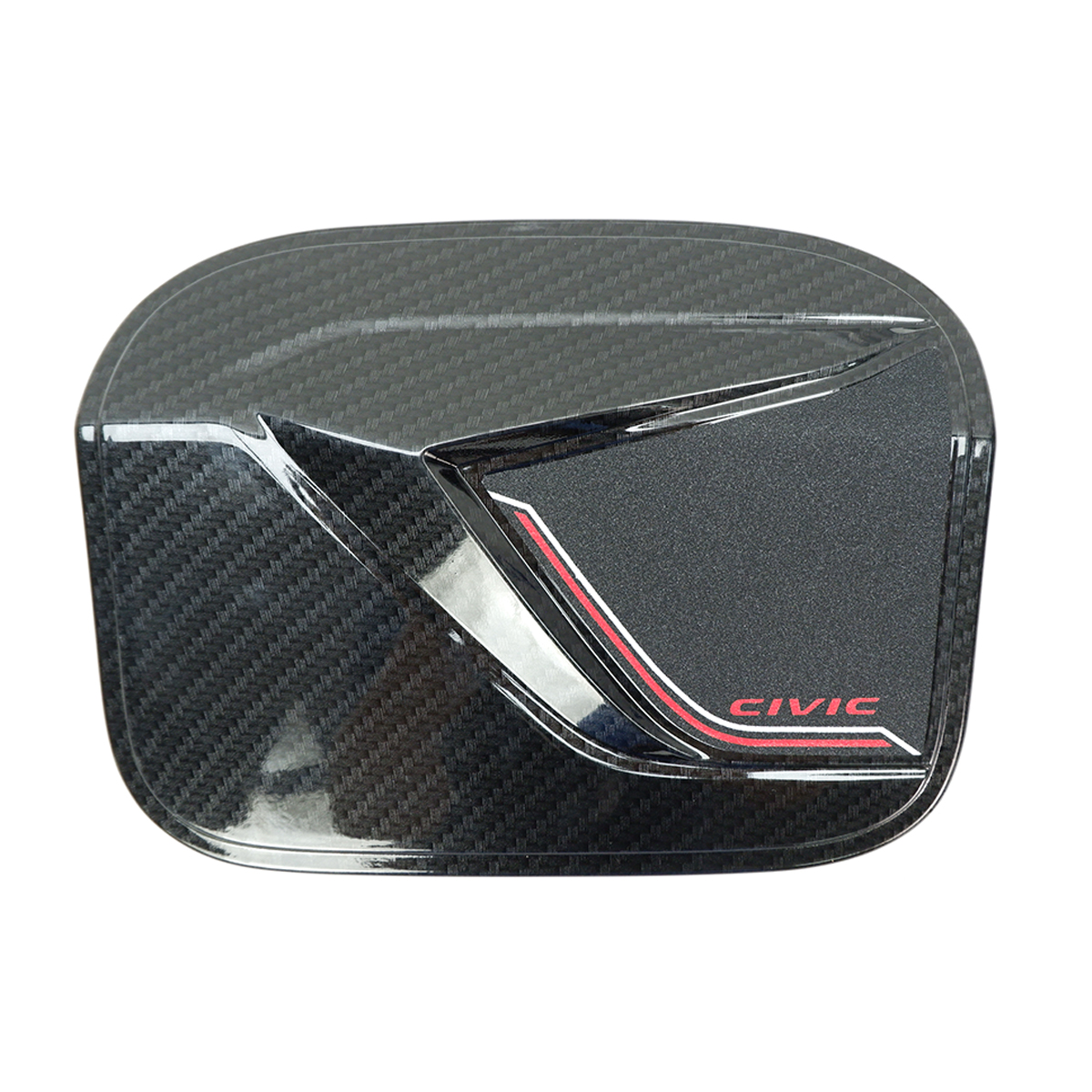 Fuel Oil Tank Cap Cover Trim Black Carbon R1 For Honda Civic FC 4Dr 2016 2018 eBay
