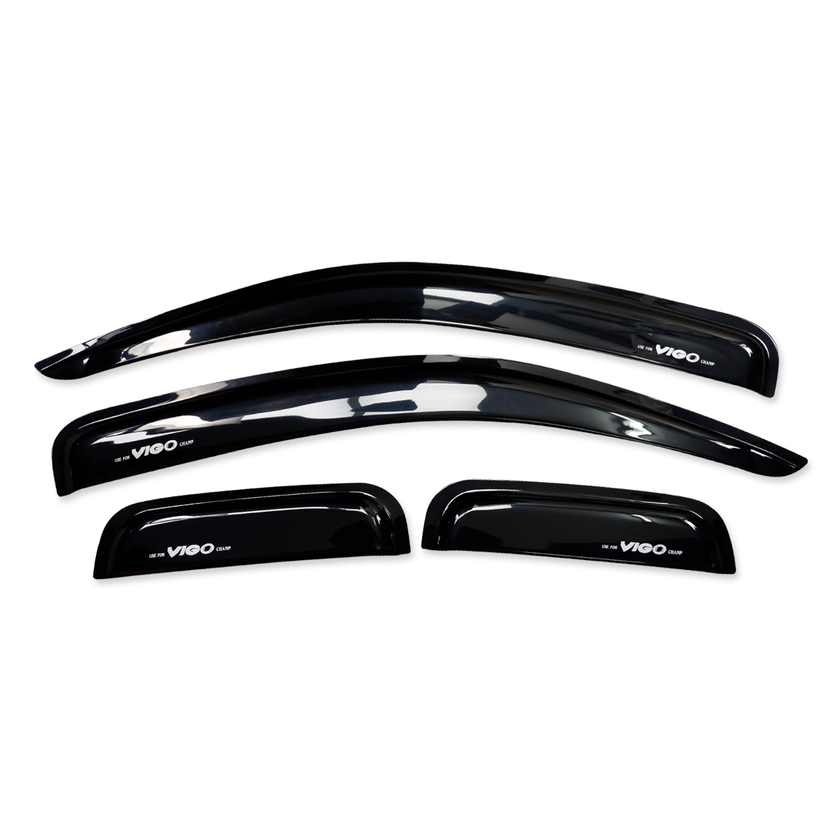Rain Weather Guards Windshield Black For Toyota Hilux Vigo Champ 2005