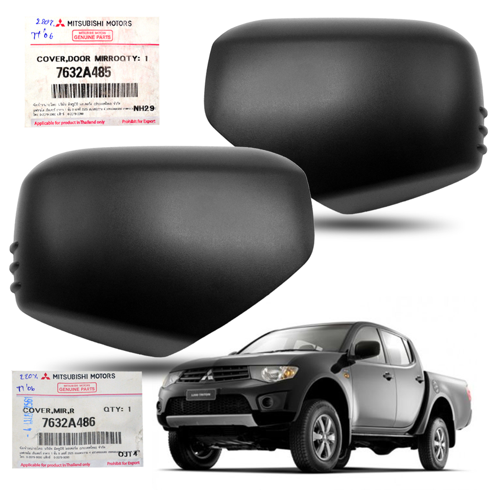 Right R Chrome Mirror Side Cover Genuine Fits Mitsubishi L200