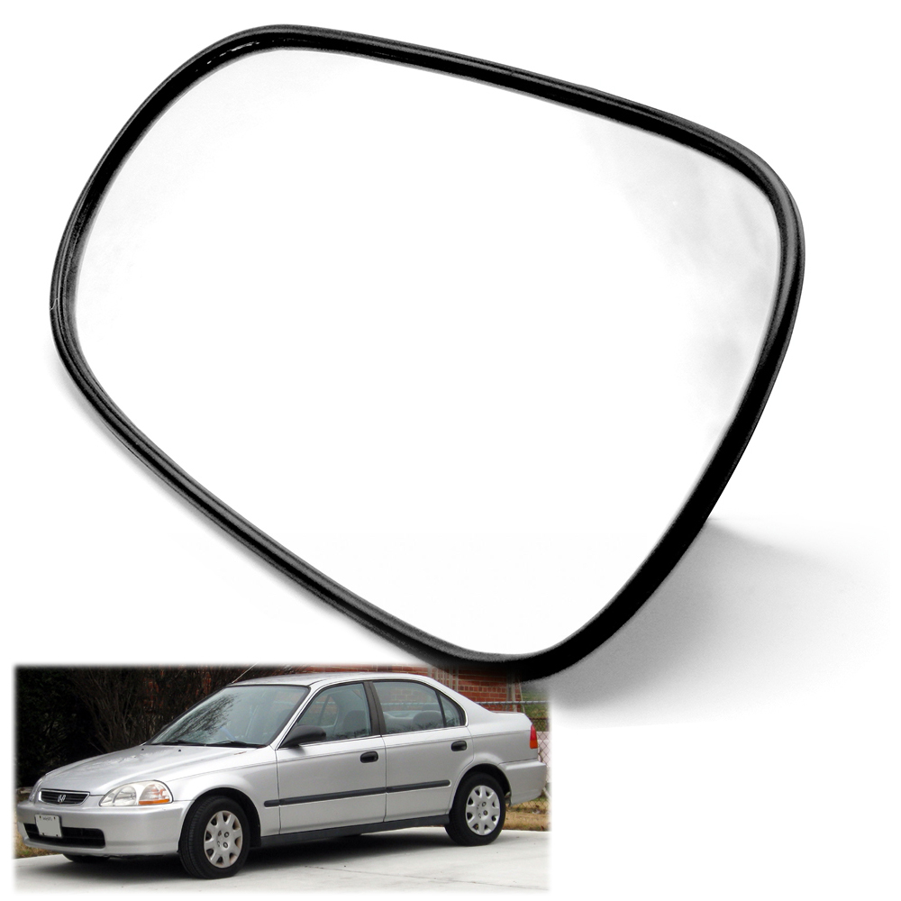 Left Passenger Near Side Convex Wing Door Mirror Glass for HONDA CIVIC 1996-2000