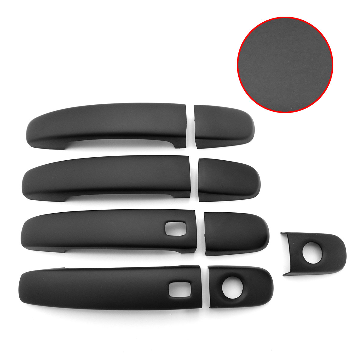 4Dr Door Handle Hand Cover Trim Black Fits Ford Ranger Xlt Pickup 2018