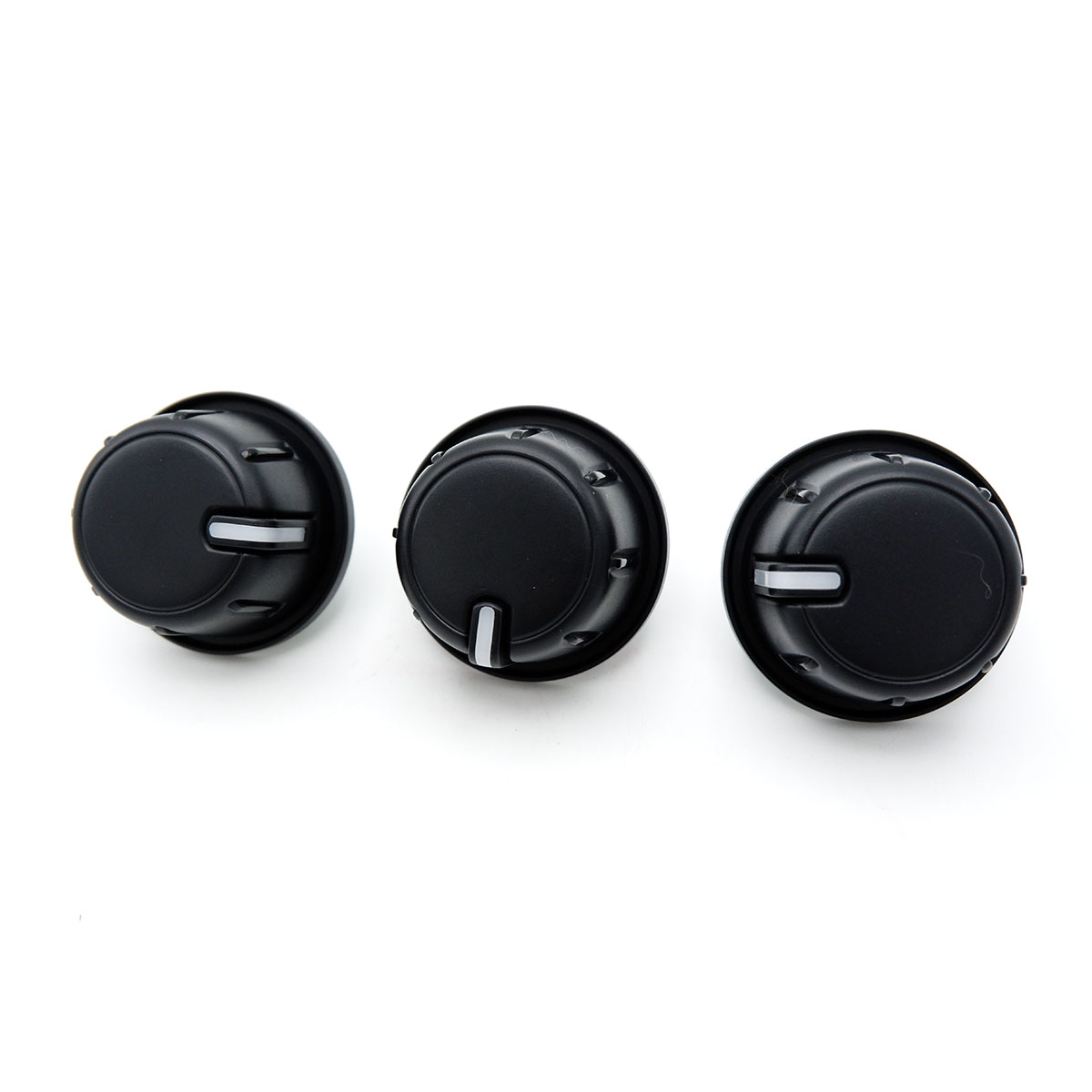 3Pc Knob Heater control Panel Black For Toyota Hilux Fortuner Innova