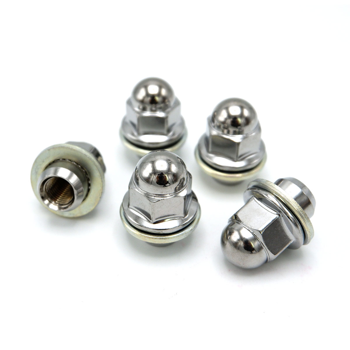 Set Tire Wheel Nut Trim Silver Fits Mitsubishi L200 Triton 2006 2008