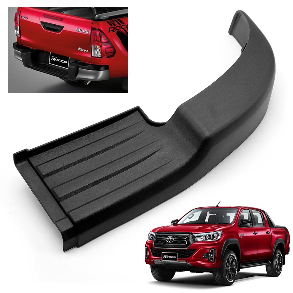 Rh Rear Plastic Bumper Step Plate Black For Toyota Hilux Revo Rocco