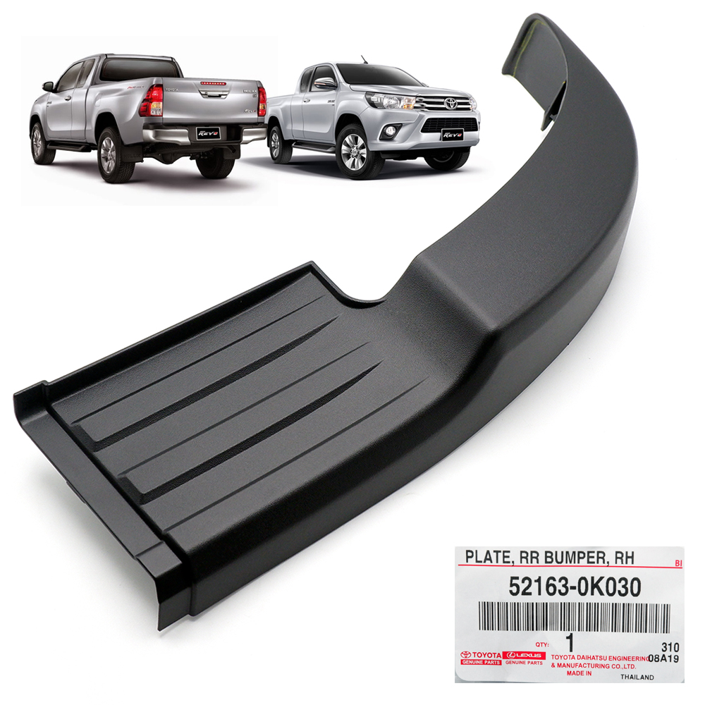OEM TOYOTA HILUX 2011-2013 front bumper moulding onlay Right BLACK