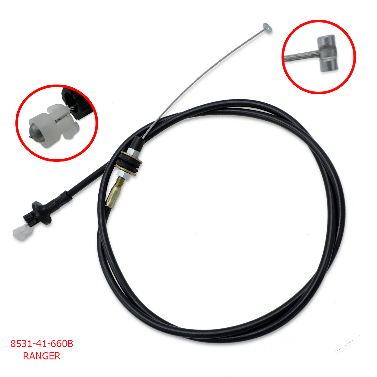 Accelerator Throttle Cable Black For Ford Ranger Pickup 1998 2000 Ebay