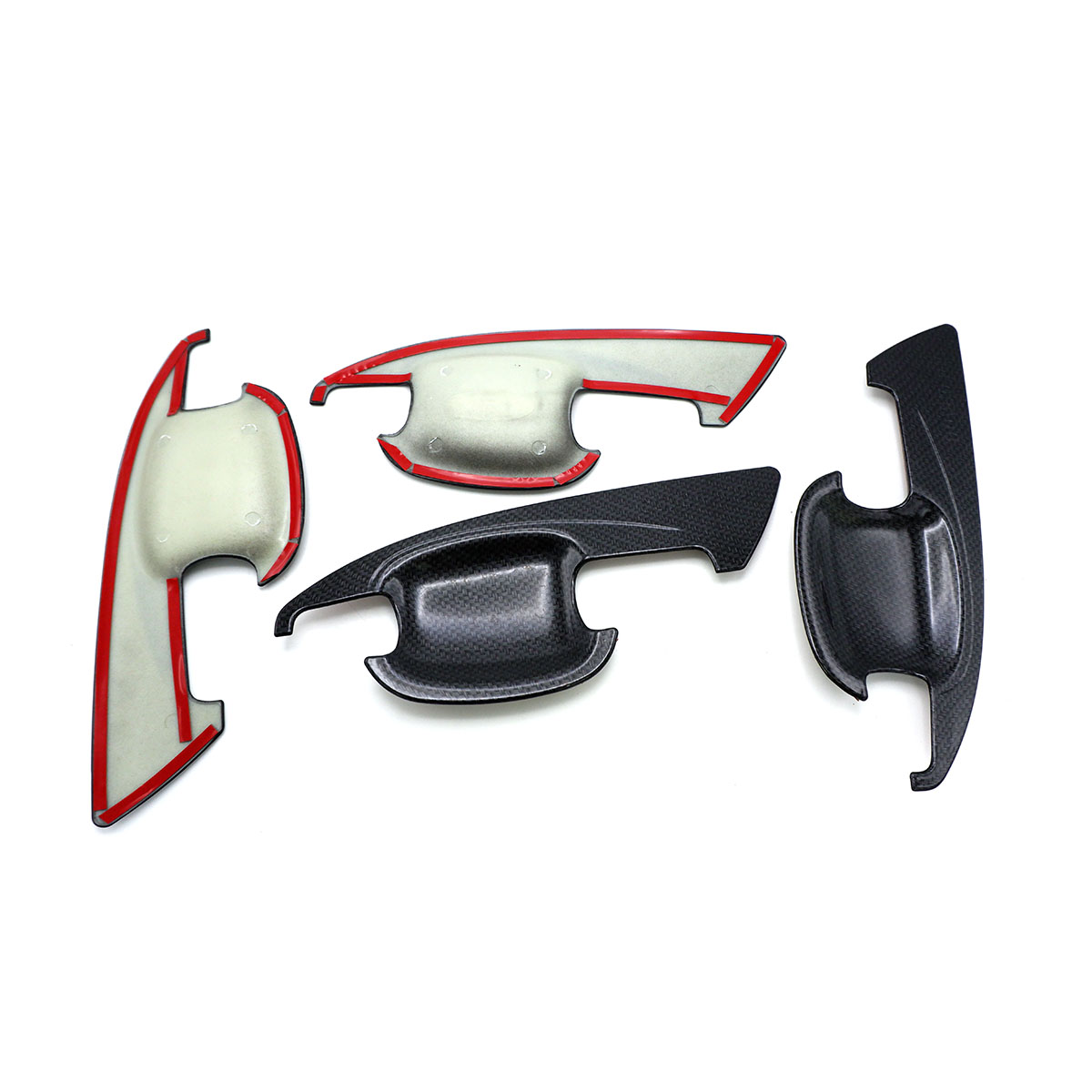 Bowl Insert Handle Cover Carbon Black Fits Chevrolet Colorado Z71 4x2 2012 19 - Imagen 7 de 8