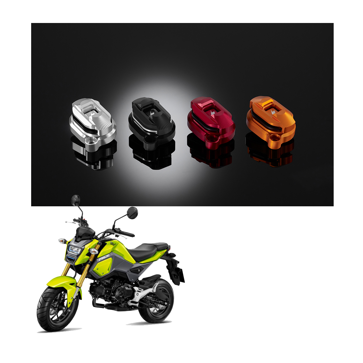 Tappet Covers 2 Pieces Aluminum Cnc For Honda Grom Msx 125sf