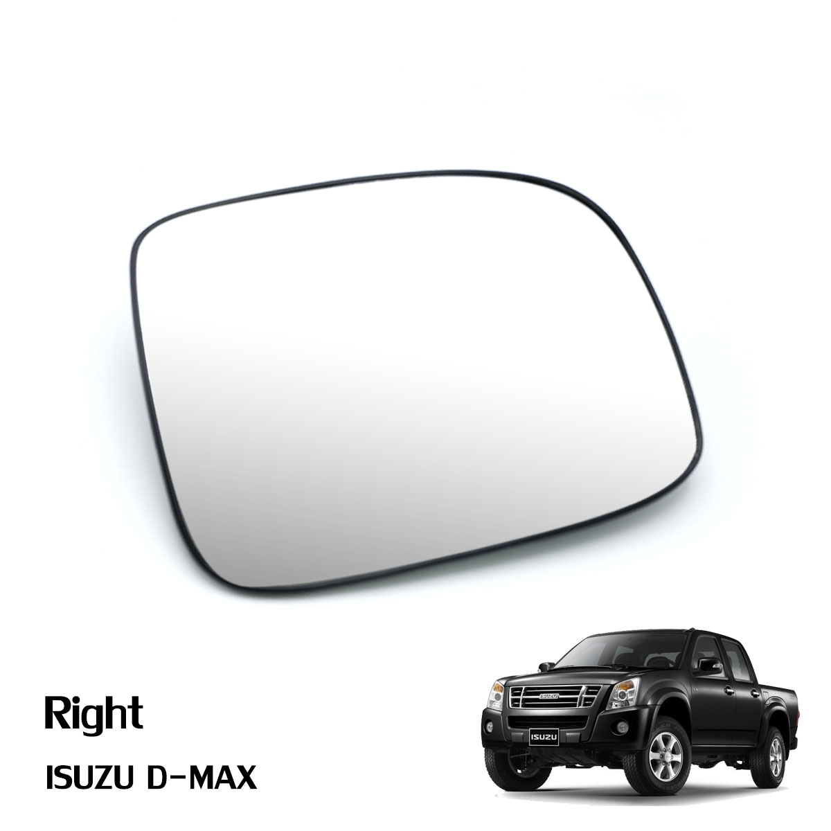 Hightecpl 136RS Right Driver Side Convex Door Wing Mirror Glass 