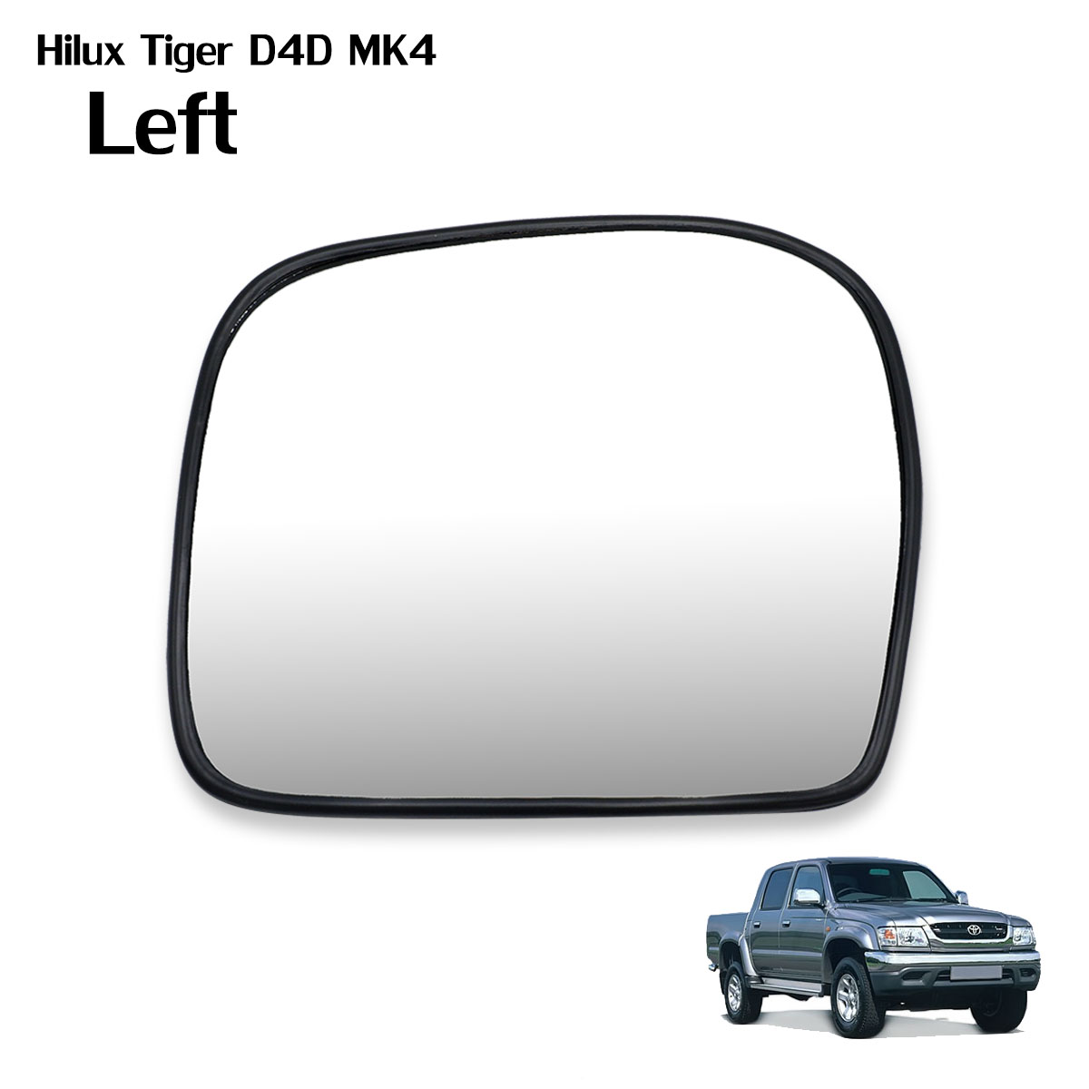 横長ヴィンテージミラー NEW YORKER Legendk Lh Wing Side Door Mirror Glass Len For Toyota Hilux Tiger D4D MK4