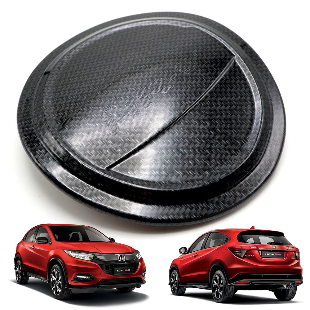 Fuel Oil Tank Cap Cover Carbon Black For Honda HRV Hatchback '14 '19