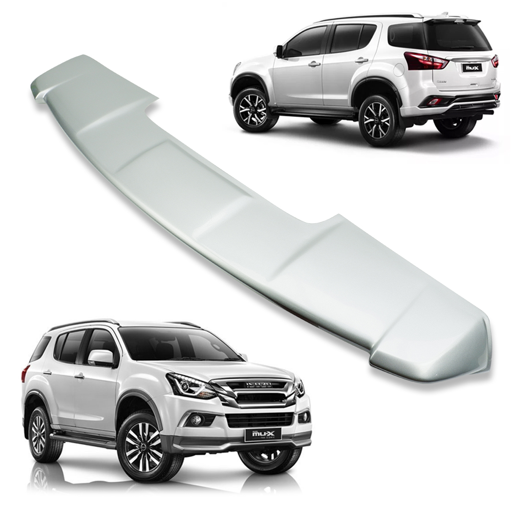 Rear Roof Spoiler Arctic Silver(529) Trim For Isuzu MuX Suv '17 '19