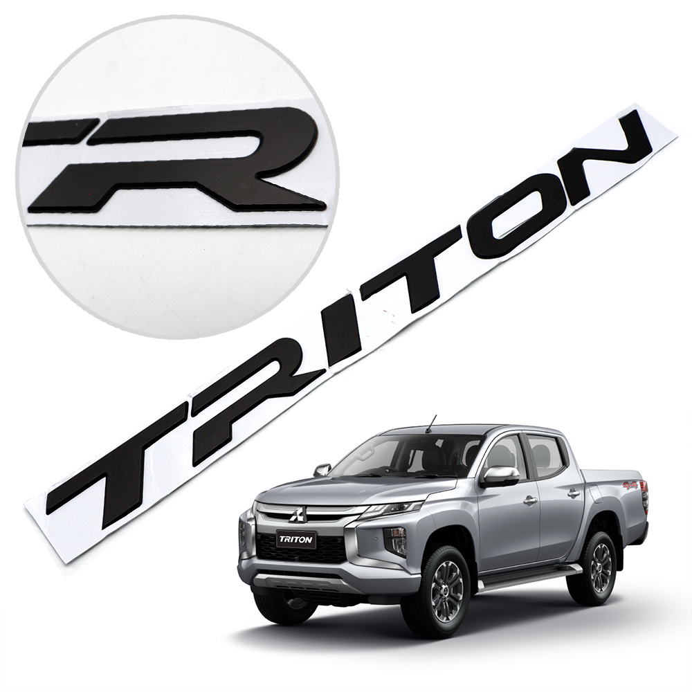 Front Grill Logo Emblem Trim For Mitsubishi L0 Triton 4x2 4x4 15 19 Ebay