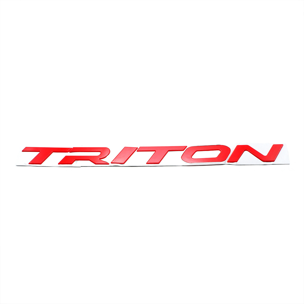 Red Front Grill Logo Emblem For Mitsubishi L200 Triton 4x2
