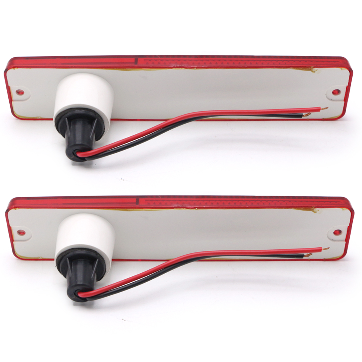 Red Amber Side Turn Marker Light Lamp Bulb For Jeep Cj5 Cj6 Cj7 Cj8 '45