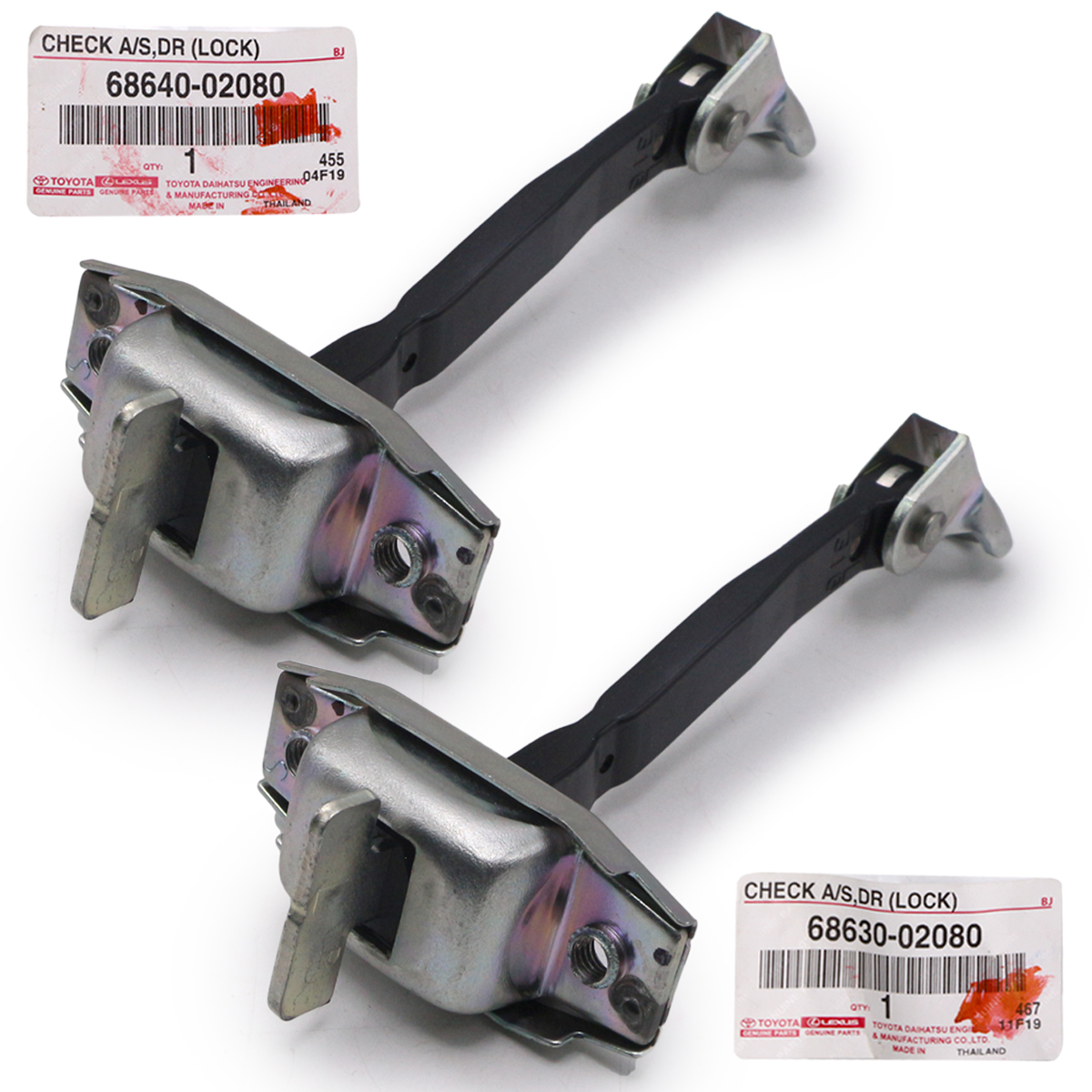 Genuine Rear L+R Arm Door Stop Check Limiter Strap For Toyota Corolla