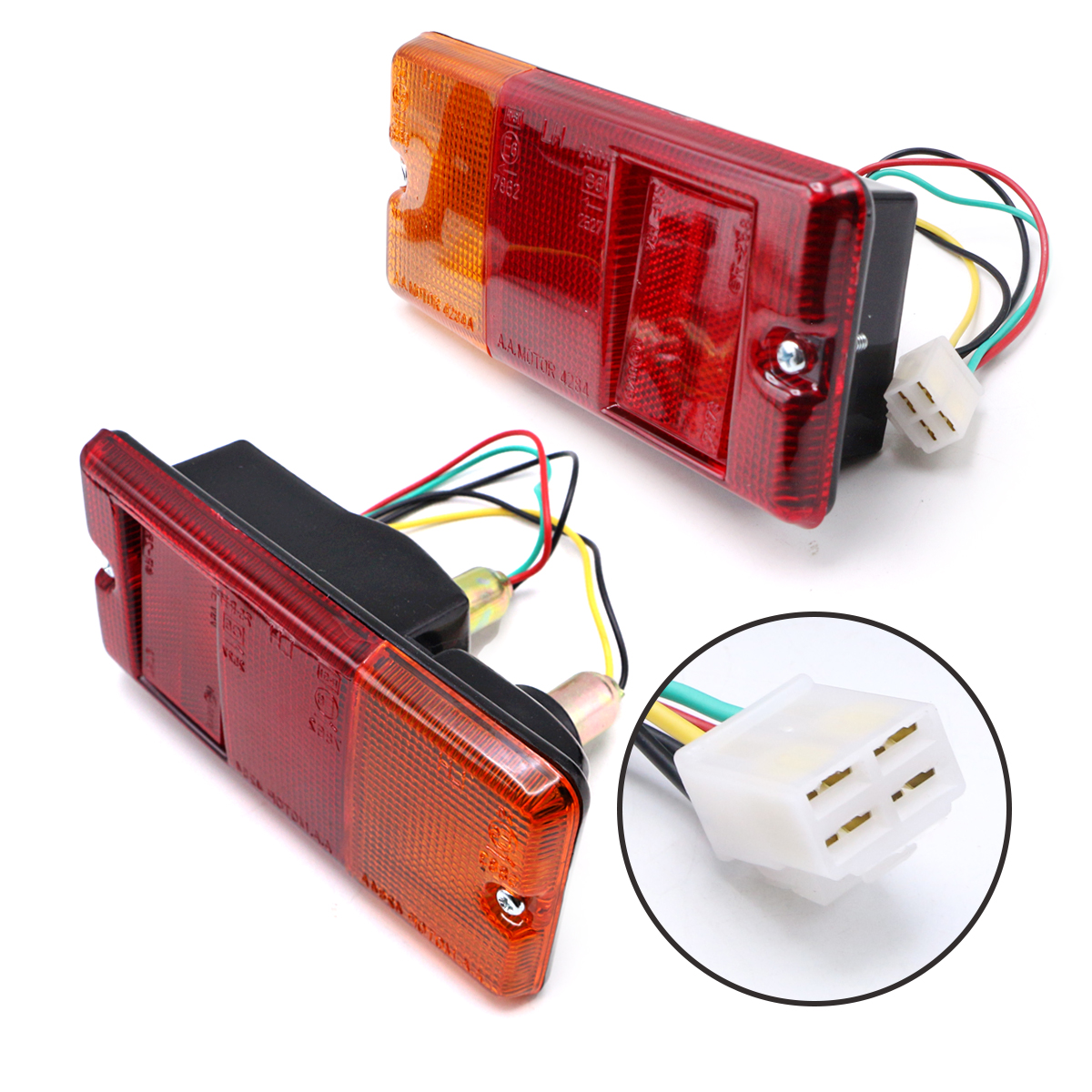 Set Tail Lamp Rear Light + Bulbs For Daihatsu Hijet 55 Wide S65