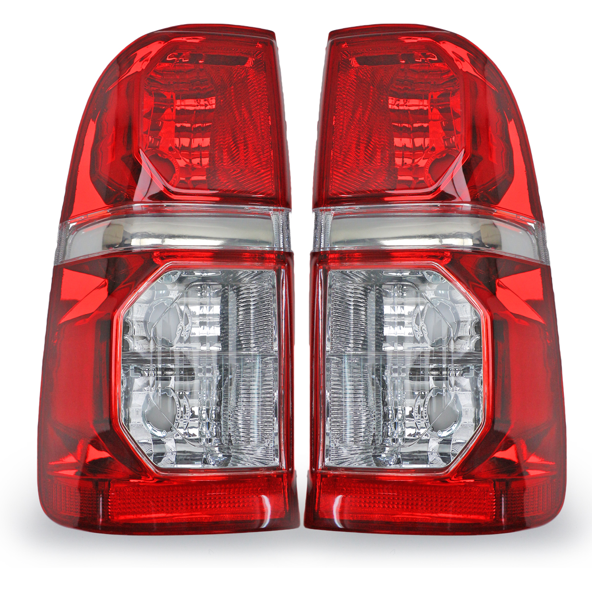 Pair Rear Tail Lamp Lights For Toyota Hilux Vigo Champ Mk5 6 7 KUN25