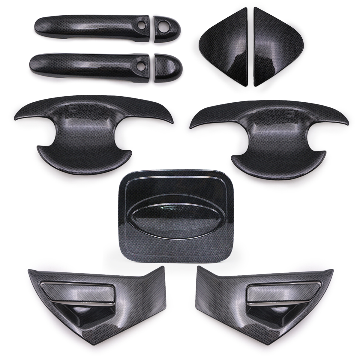 Carbon Bowl Handle Hand Fuel Cap Cover For Nissan Juke F15 Hatchback