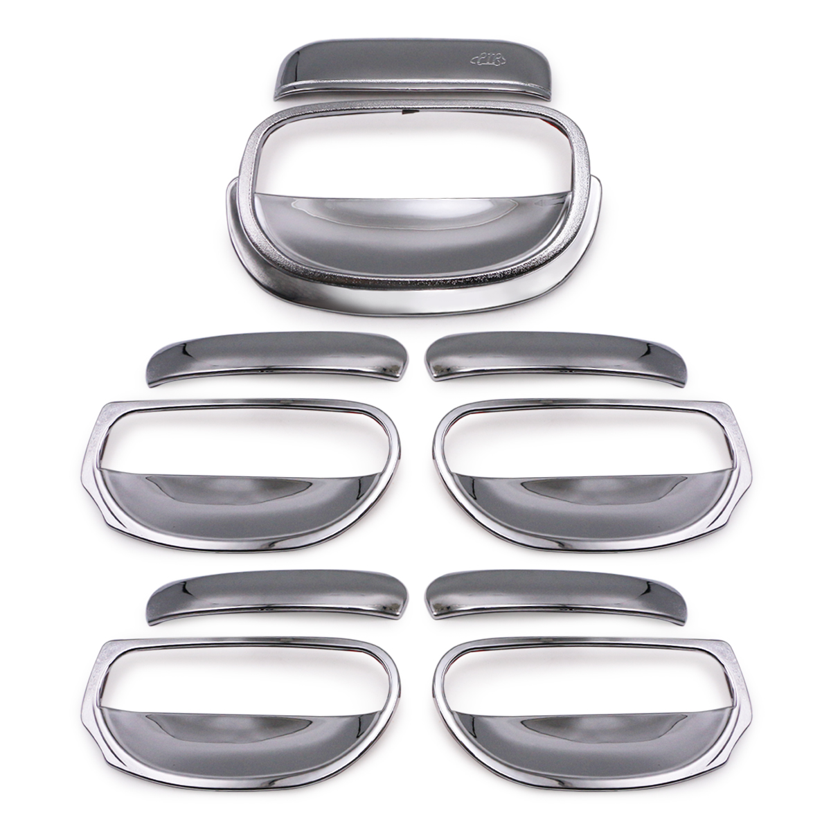 5Dr Chrome Handle Bowl Insert Cover Fits Mitsubishi Mirage Hatchback 2012 2019 - Picture 4 of 8