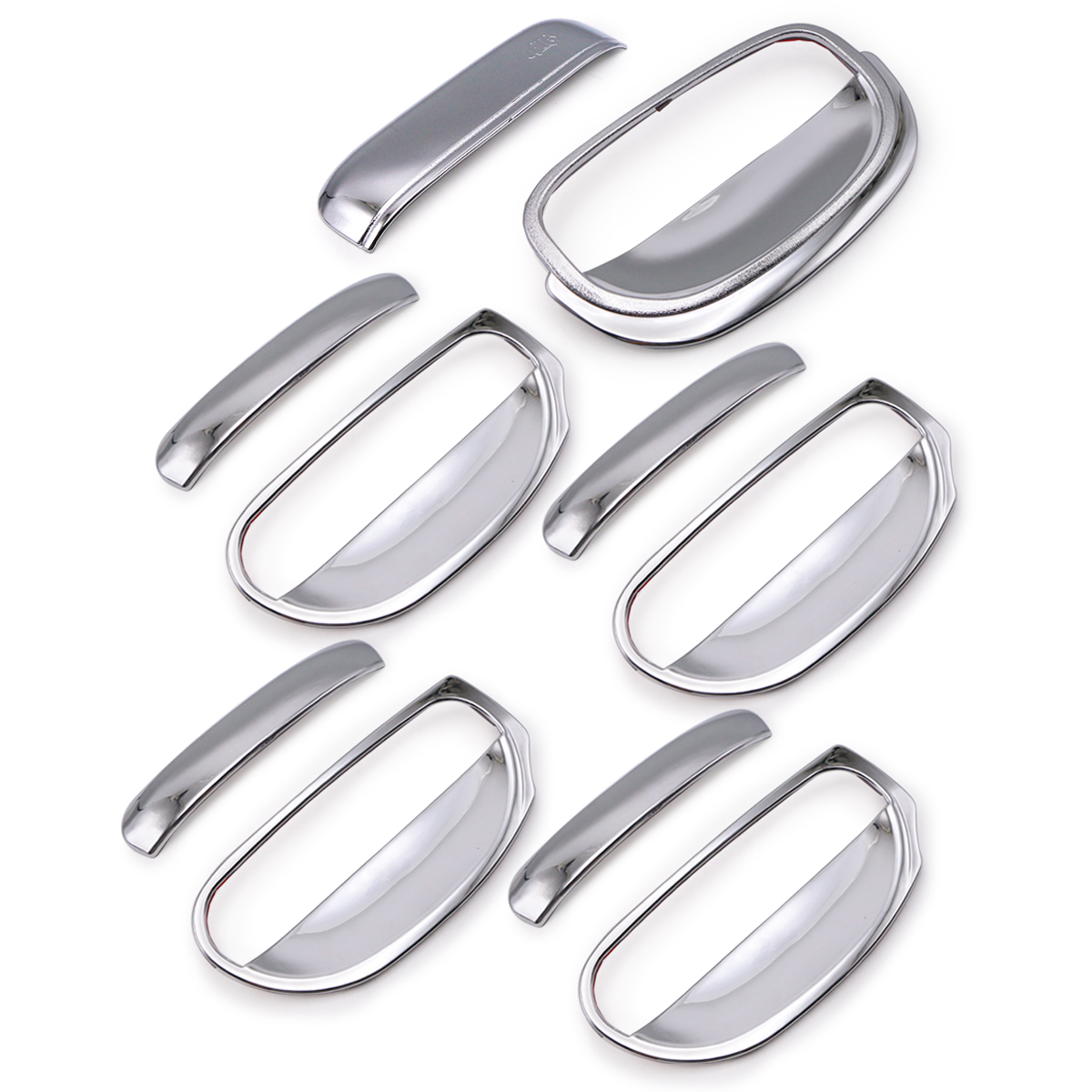 5Dr Chrome Handle Bowl Insert Cover Fits Mitsubishi Mirage Hatchback 2012 2019 - Picture 5 of 8